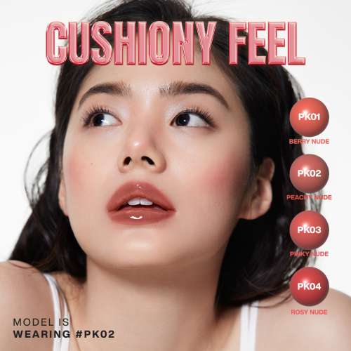 Focallure: Watery Transferproof lip cream-HOT PK02 Peachy Nude