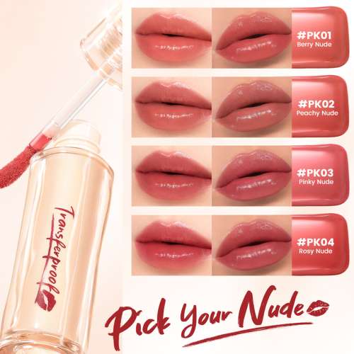 Focallure: Watery Transferproof lip cream-HOT PK02 Peachy Nude