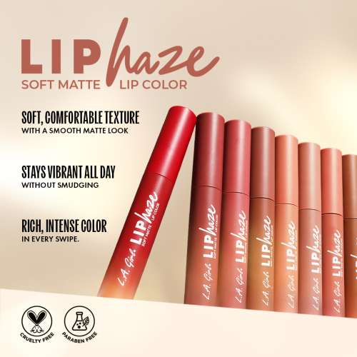 L.A.Girl: LIP HAZE BLURRING SOFT MATTE LIP COLOR-FLIRTY