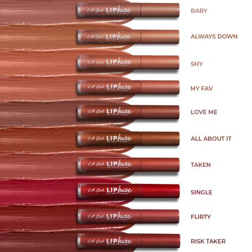 L.A.Girl: LIP HAZE BLURRING SOFT MATTE LIP COLOR-FLIRTY