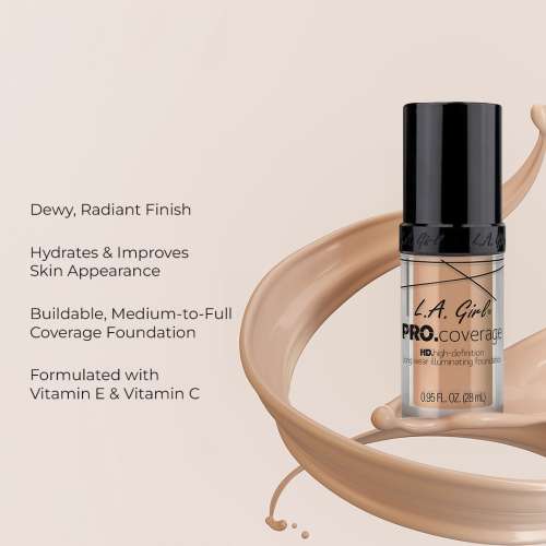 L.A.Girl: Pro coverage Hd Foundation Natural