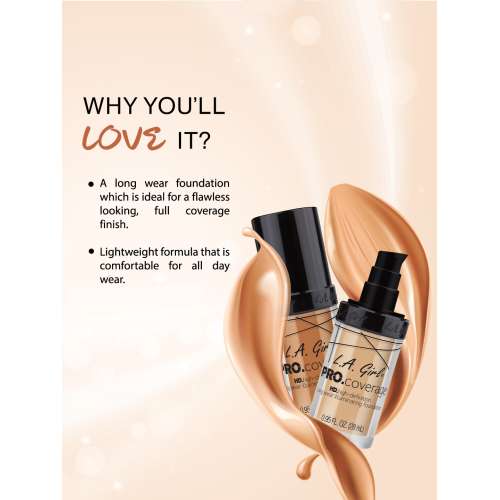 L.A.Girl: Pro coverage Hd Foundation Toast