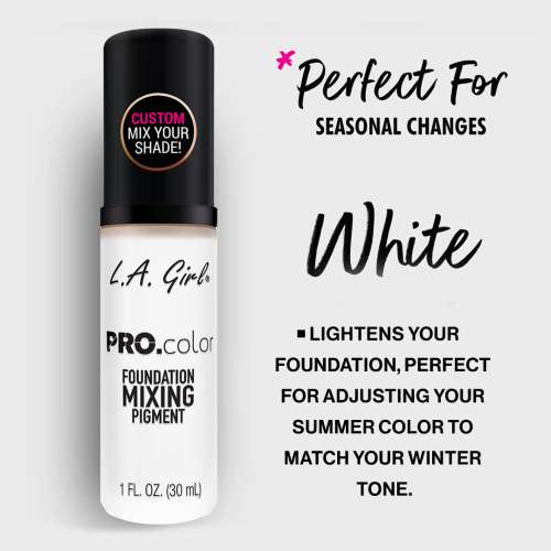 L.A.Girl: Pro Color & Pro Matte Foundation - white