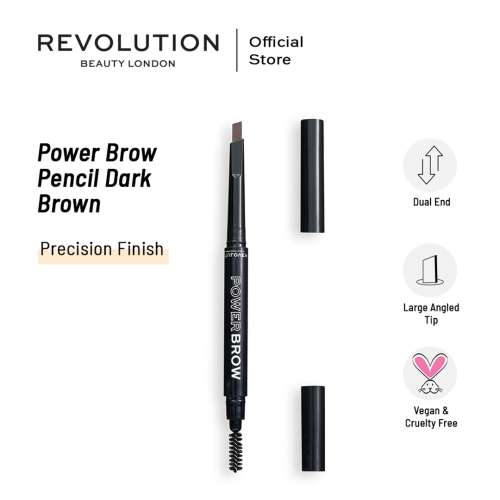 Makeup Revolution: Relove Power Brow Pencil Dark Brown Makeup Revolution: Relove Power Brow Pencil Dark Brown