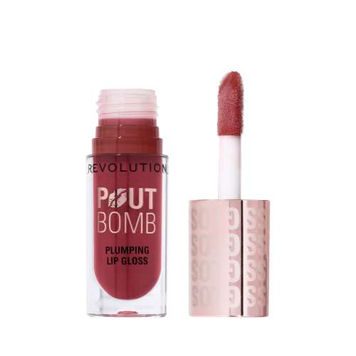 Makeup Revolution: Pout Bomb Plumping Gloss Rosewood Rose Pink