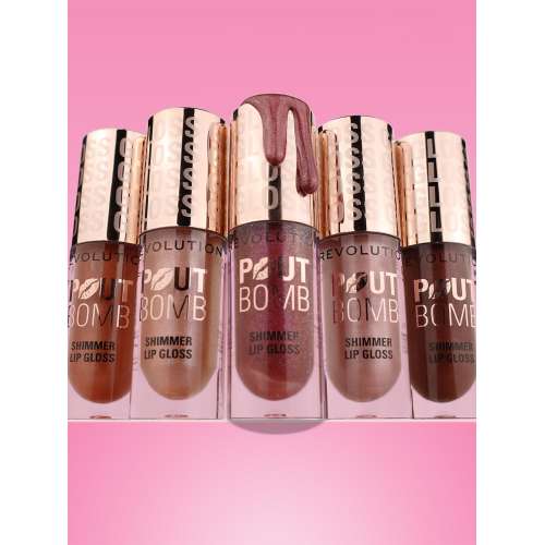 Makeup Revolution: Pout Bomb Shimmer Gloss Shine Pink