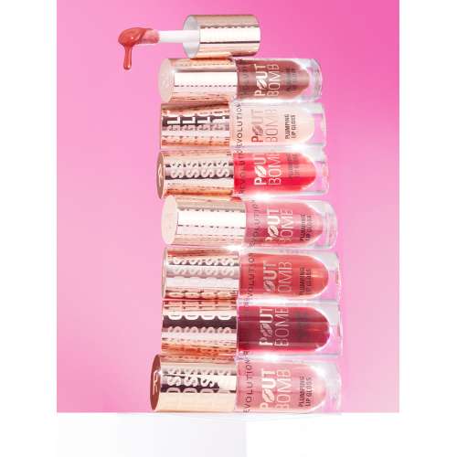 Makeup Revolution: Pout Bomb Shimmer Gloss Nude Glow