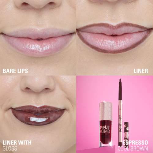 Makeup Revolution: Pout Bomb Plumping Lip Liner Espresso Cool Brown
