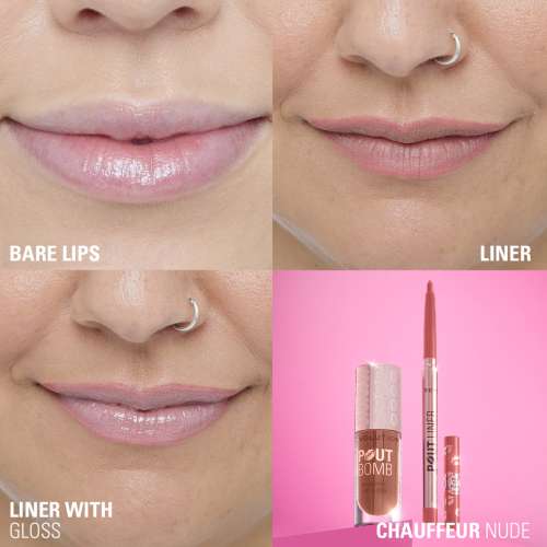 Makeup Revolution: Pout Bomb Plumping Lip Liner Chauffeur Nude