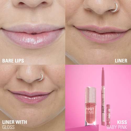 Makeup Revolution: Pout Bomb Plumping Lip Liner Kiss Baby Pink