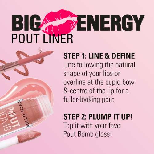Makeup Revolution: Pout Bomb Plumping Lip Liner Doll Cool Nude