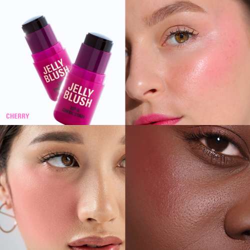 Makeup Revolution: Jelly Blush Stick Lip and Cheek Stain Cherry Red