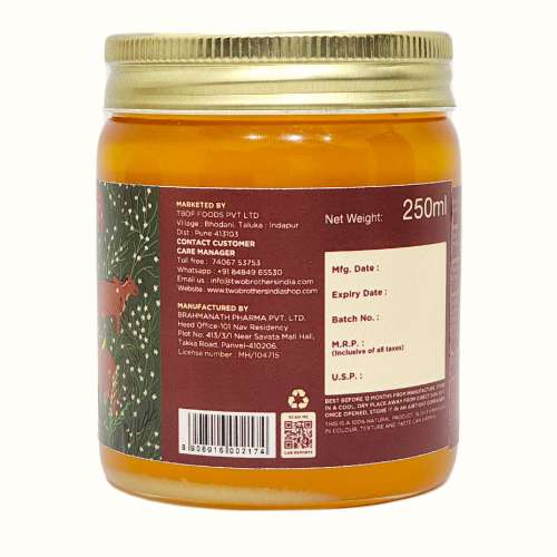 Two Brothers Organic Farms: A2 Ghee (Shatavari) 250Ml