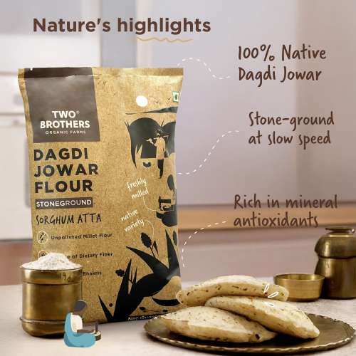 Two Brothers Organic Farms: Jowar Atta (2kg)