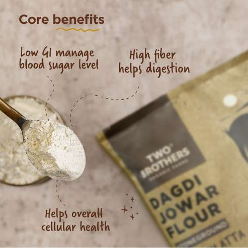 Two Brothers Organic Farms: Jowar Atta (2kg)