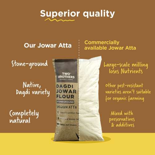 Two Brothers Organic Farms: Jowar Atta (2kg)
