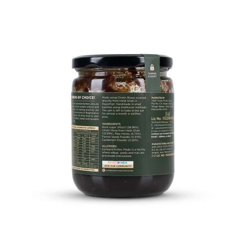 Two Brothers Organic Farms: Natural Gulkand |Rose Petal Jam (500G)