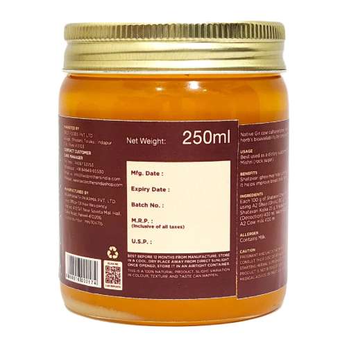 Two Brothers Organic Farms: A2 Ghee (Shatavari) 250Ml