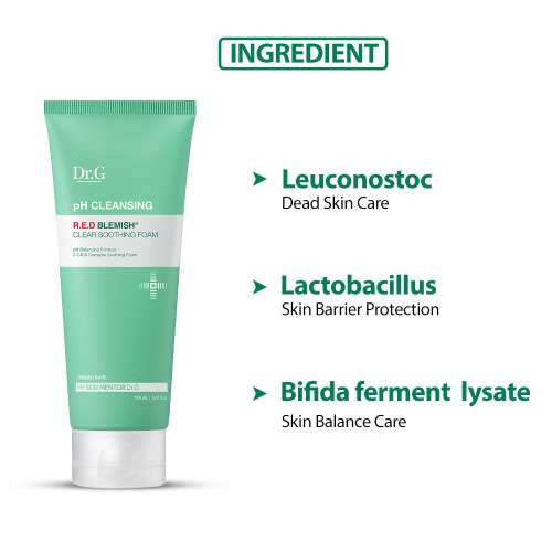 DR.G: Ph Cleansing Red Blemish Clear Soothing Foam 150ml