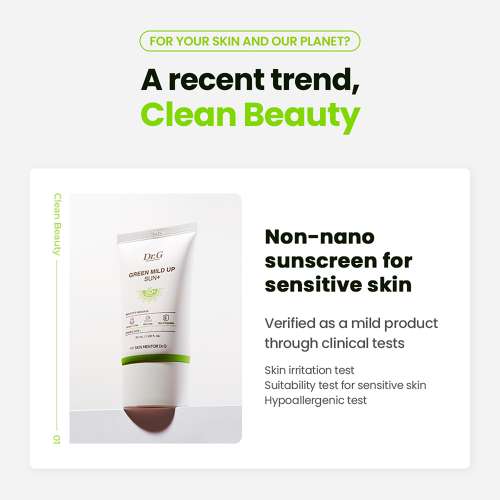 DR.G: Green Mild Up Mineral Sunscreen Spf50+ Pa++++ 50ml