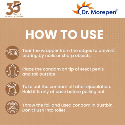 Dr. Morepen: Exygra Chocolate Flavoured Dotted Condom 10s - Pack of 2 Dr. Morepen: Exygra Chocolate Flavoured Dotted Condom 10s - Pack of 2