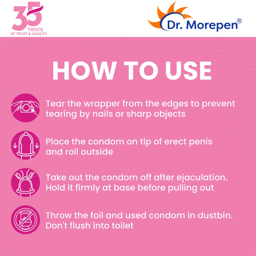 Dr. Morepen: Exygra Longlast Bubblegum Flavoured Condom - Pack of 10