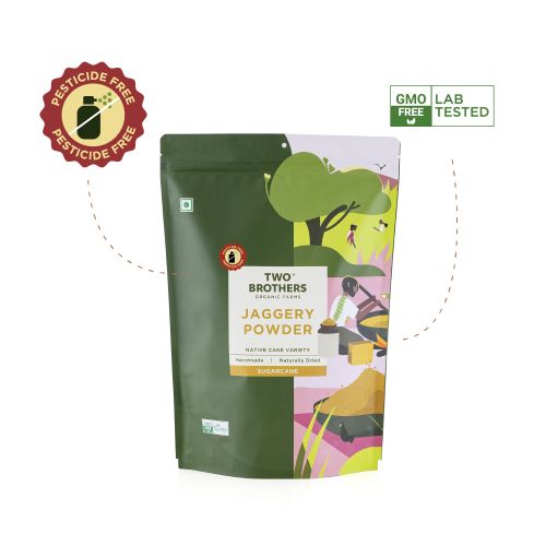 Two Brothers Organic Farms: Sugarcane Jaggery Powder (500g)