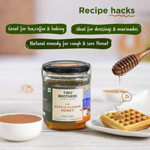 Two Brothers Organic Farms: Acacia Apiary Honey (350g)