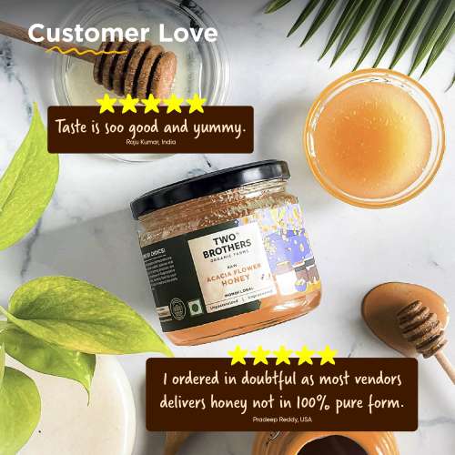 Two Brothers Organic Farms: Acacia Apiary Honey (350g)