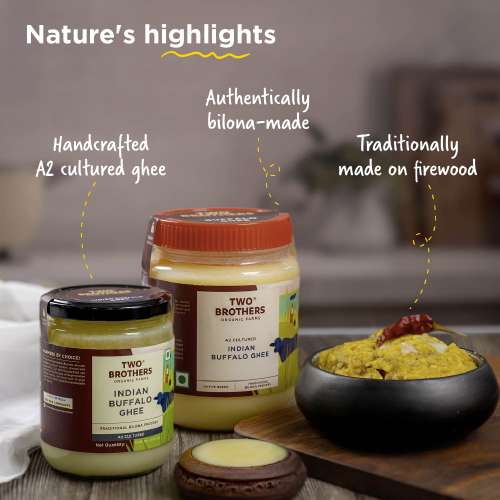 Two Brothers Organic Farms: Organic Buffalo Ghee (500Ml)
