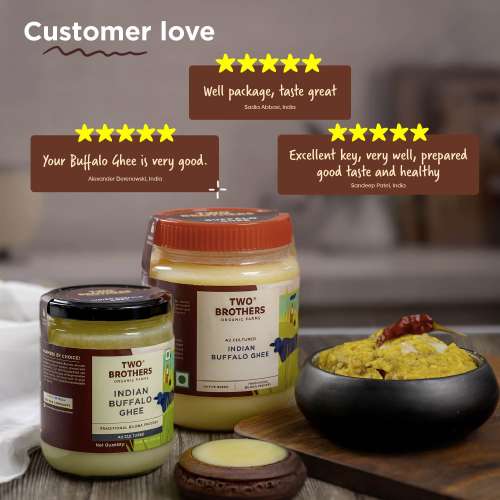 Two Brothers Organic Farms: Organic Buffalo Ghee (500Ml)