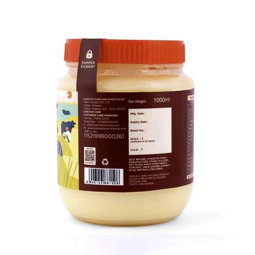 Two Brothers Organic Farms: Organic Buffalo Ghee (1000ml)