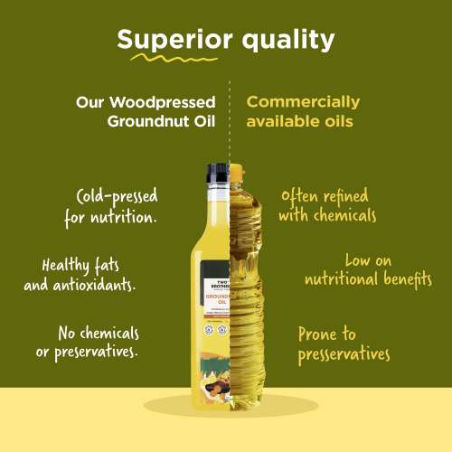 Two Brothers Organic Farms: Groundnut Oil 1 Litre