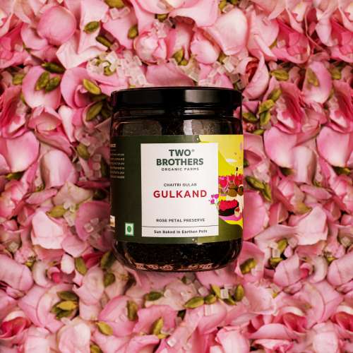 Two Brothers Organic Farms: Natural Gulkand |Rose Petal Jam (500G)
