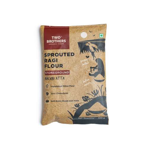 Two Brothers Organic Farms: Sprouted Ragi Malt Nachni Satva (500 g)