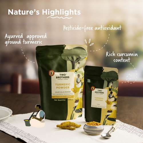 Two Brothers Organic Farms: Organic Turmeric (100gms)