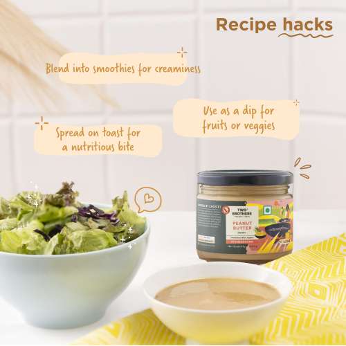 Two Brothers Organic Farms: Stoneground Creamy Peanut Butter with Jaggery (300G)