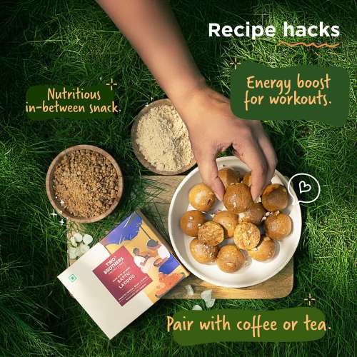 Two Brothers Organic Farms: Sattu and Jaggery Laddu/Laddoo (350 Gm)