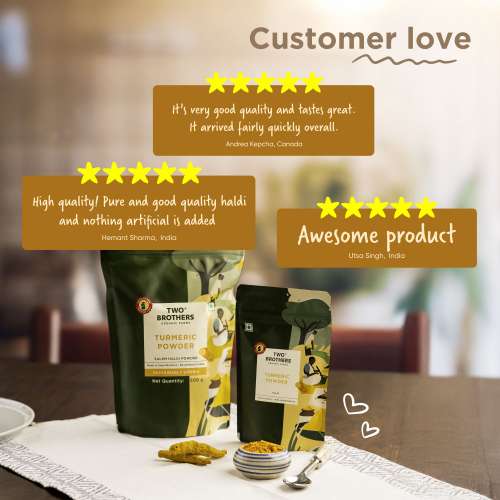 Two Brothers Organic Farms: Organic Turmeric (100gms)