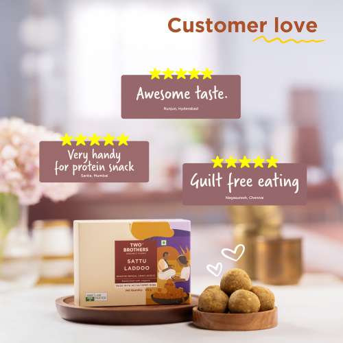 Two Brothers Organic Farms: Sattu Laddoo (175 g)