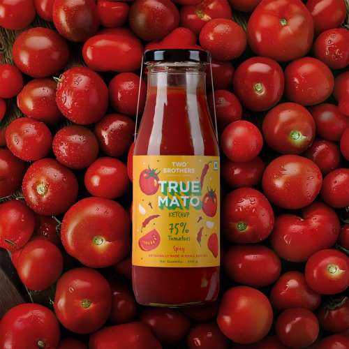 Two Brothers Organic Farms: Truemato Ketchup - Spicy Tomato Ketchup - 300g