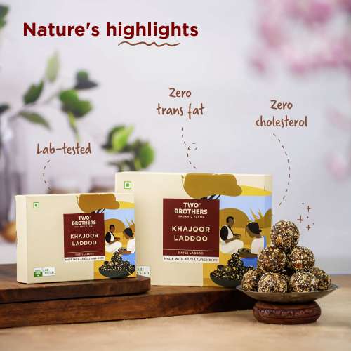 Two Brothers Organic Farms: Khajoor Laddoos  (175g)