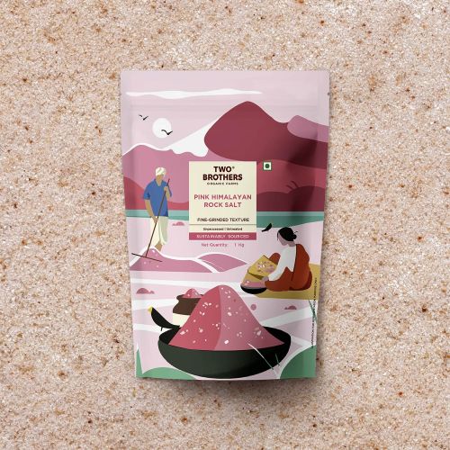 Two Brothers Organic Farms: Pink Himalayan Rock Salt (1KG)
