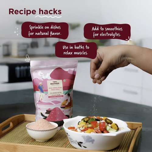 Two Brothers Organic Farms: Pink Himalayan Rock Salt (1KG)