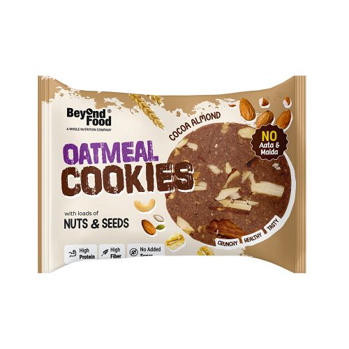 Beyond Food: Oatmeal Cookies - Cocoa Almond (Pack of 12)