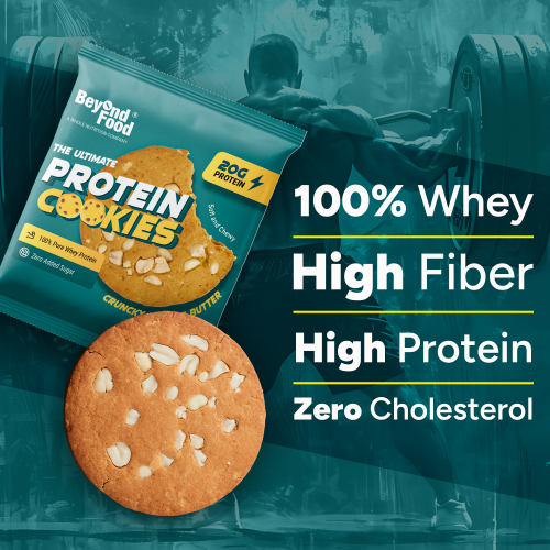 Beyond Food: Protein Cookies - Crunchy Peanut Butter (Pack of 6)