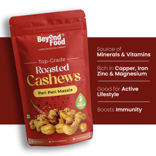 Beyond Food: Roasted Cashews - Peri Peri Masala 100g Beyond Food: Roasted Cashews - Peri Peri Masala 100g