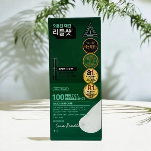 VT Cosmetics: Pro Cica Reedle Shot 100 Stick | Calming Care | Barrier Repair | Micro-Needling | Sensitive Skin | 2ml × 10ea