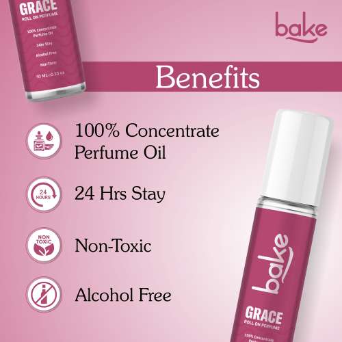 Bake Cosmetics: Grace 100% Concentrated Perfume Oil Roll-on - White Oud (Unisex)
