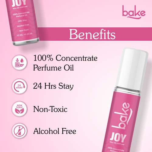 Bake Cosmetics: Joy 100% Concentrated Perfume Oil Roll-on - Peony (Unisex)